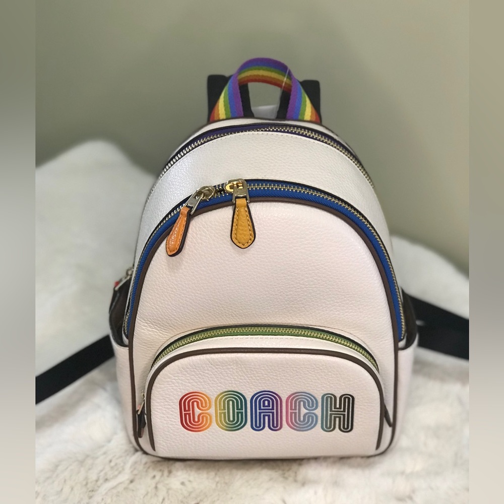 Mini Court Backpack With Rainbow Coach